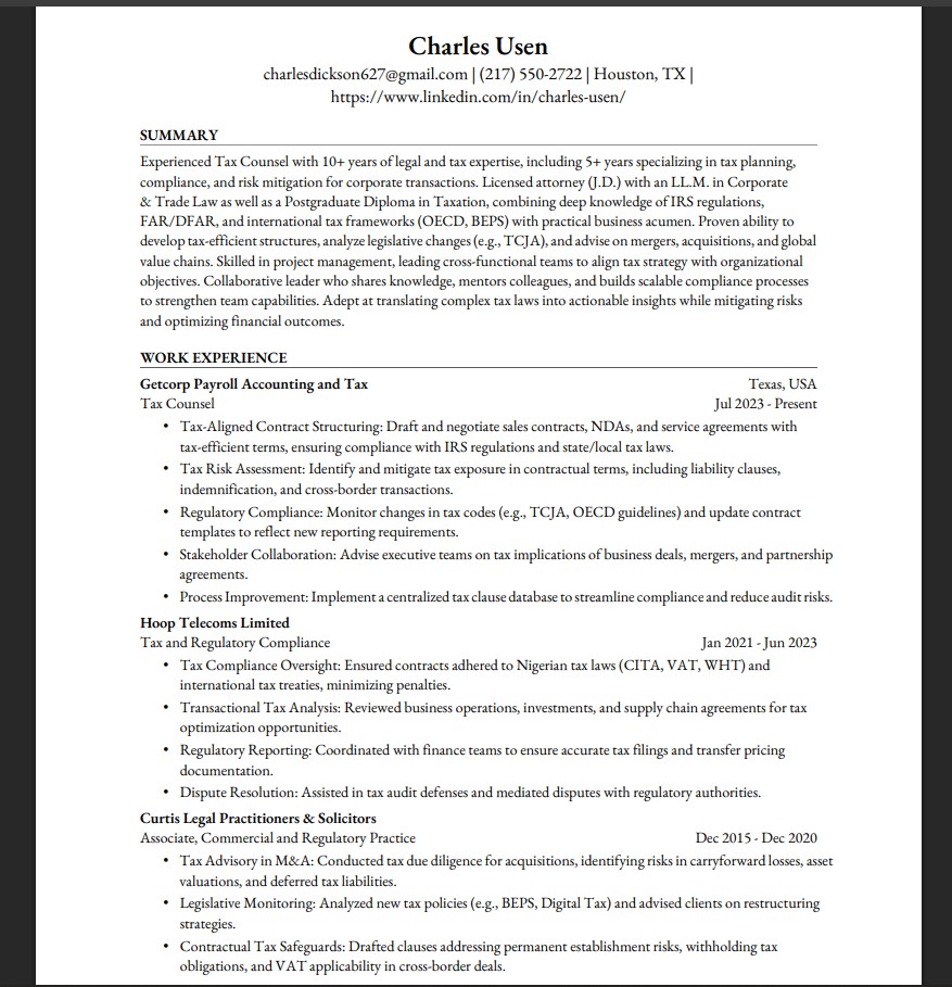CV Preview